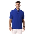 thumbnail image 3 of Zfeel Luxe Touch Polos for Men, 100% Cotton Short Sleeve Collared Polo Shirt, Sport Royal, S, 3 of 5