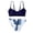 Navy, variant on Fesfesfes Big Girls Swimsuit Sling Leopard Gradient Color Beach Ruffle Patchwork Bikini Suit