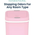thumbnail image 3 of NPT-16-1 Automatic Touchless Motion Sensor Diaper Disposal Trash Can with lid, 4.2 gallon/16 L, Pink, Plastic, 3 of 6