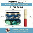thumbnail image 3 of IBA Indianbeautifulart Tibetan Singing Bowl Musical Instrument For Meditation W/ Stick & Cushion Handcrafted In Nepal Bowl For Relaxation, Yoga & Spiritual Healing, 3 of 7