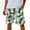 Cyan, variant on WTOBBY Men's Hawaiian Themed Beach Shorts, Loose Fit Sports Pants for Summer, Large Size with Casual Style, Perfect for Vacation,Cyan L