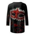 thumbnail image 5 of PMUYBHF T-Shirt Imprimé Joyeuses Fêtes Manches 3/4 Col Rond Blouse 2436 TTTG, 5 of 5