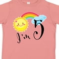 thumbnail image 4 of Inktastic I'm 5 Fifth Birthday Sun Rainbow Boys or Girls Toddler T-Shirt, 4 of 5