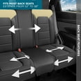 thumbnail image 5 of Motorbox Classic Edition Bench Seat Cover, Premium Faux Leather Back Seat Covers for Cars Trucks Vans SUV, Rear Car Seat Covers Back Seats Only, Automotive Interior Cover - Beige, 5 of 6