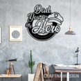 thumbnail image 2 of Craftnamesign Dad You're My Hero Metal Wall Art LED Light, Personalized Fathers Day Sign, 2 of 5