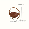 HYYANGUWENTI Handcrafted EcoFriendly Single Rattan Woven Snack Fruit