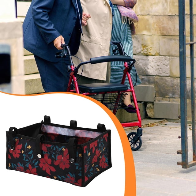 Zentra Sac à Roulettes sous le Siège, Tissu Oxford, Sac à Roulettes, Grand Sac à Fleurs à Quatre Roues