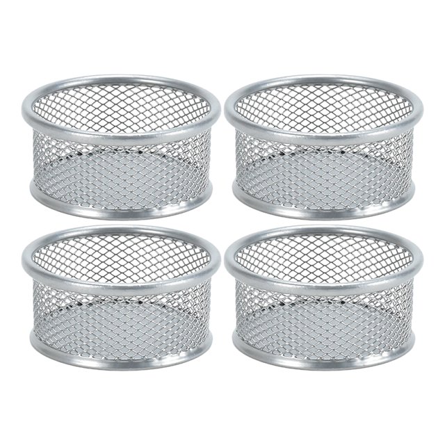 ColoMX 4 soportes de malla para sujetapapeles, soporte de malla para escritorio, soporte para artículos diversos para el hogar
