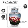 thumbnail image 2 of Yatskia Garden Tulip Sunset Urn for Ashes for Women, Decorative Urns for Adult Ash, Large Burial Urns for Human Ashes Adult Man, (Tasty 10 Inch and 3 Inch), 2 of 8