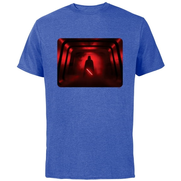 Star Wars Darth Vader Red Lightsaber Shadow - Short Sleeve Cotton T-Shirt for Adults - Customized-Royal Heather