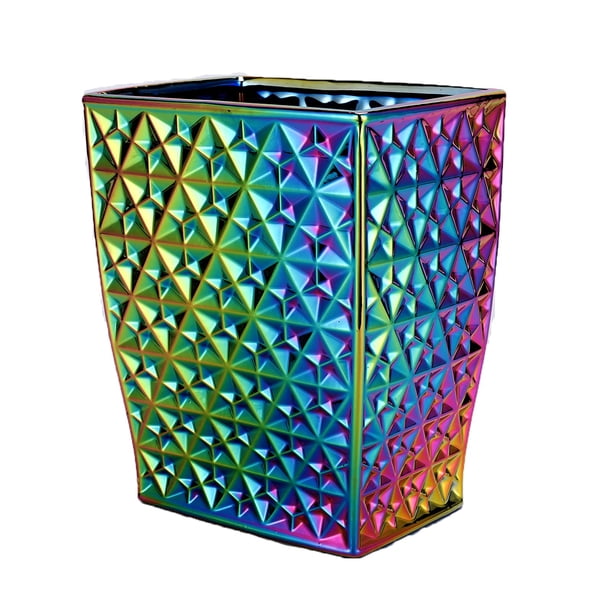 Bote de basura RXLVCKY de cerámica colorida para baño y cocina