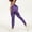 Dark Purple, variant on Soft Leggings for Women Sports Color Lifting Fitness High Waist Running Yoga Pants for Workout Athletic