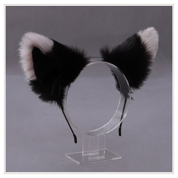 Tocado con orejas de zorro KC de Lolita hecho a mano, accesorio para las orejas, diadema con orejas de gato, regalo único y accesorio versátil