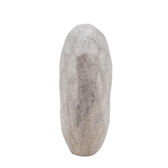 Sagebrook Home 8" Scratched Heart Decor, Silver