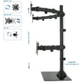 thumbnail image 5 of VIVO Quad Monitor Desk Stand Mount Freestanding Glass Base | 4 Screens up to 27", 5 of 6