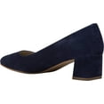 thumbnail image 3 of Women's Cole Haan The Go-To Block Heel Pump Marine Blue Suede 10 B, 3 of 5