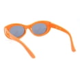 thumbnail image 4 of Girls Child Size Butterfly Deco Oval Mod Cat Eye Plastic Sunglasses Orange - Black, 4 of 4