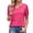 A1-Hot Pink, variant on Kcolen Womens Shirts V Neck Short Sleeve Summer Relaxed Fit Solid Color Blouse Woman Blouses Business Casual Outfits,Sky Blue