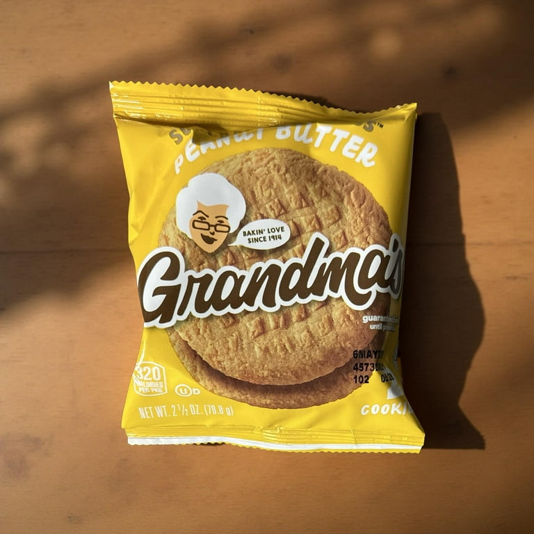 2 pack) Grandma's Peanut Butter Cookies - 33 pks - Total 66