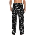 thumbnail image 3 of Funny Skull Start Men'S Pajama Pants Soft Sleep Lounge Pants Pjs Bottoms With Pockets Small, 3 of 6