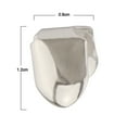 thumbnail image 2 of Dental Grills - Hip Hop Teeth Plain Single Grills for Teeth Dental Grill (Silver), 2 of 10