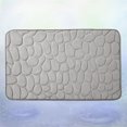 thumbnail image 2 of Felpudo de algodón viscoelástico para puerta de casa, absorbente de agua, antideslizante, para baño, cocina (gris claro, talla L), 2 of 6