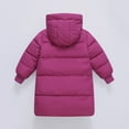 thumbnail image 6 of SGMVNU Girls Winter Down Coats Boys Mid Length Full Zip Hood Puffer Jacket Padded Down Coat Hooded Warm Windproof Snowwear Outwear with Pockets(Size 11-12 Years, Hot Pink), 6 of 6