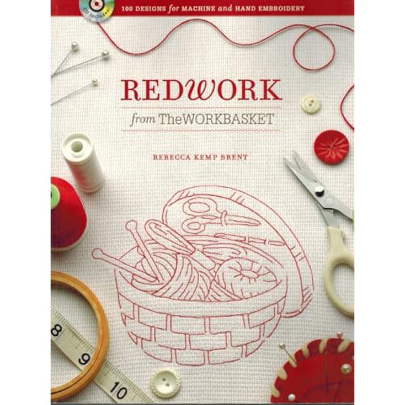 Pre-Owned Redwork from The WORKBASKET: 100 Designs for Machine and Hand Embroidery, 9780896899728, 0896899721, Paperback, 1 edition