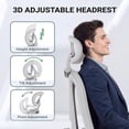 thumbnail image 6 of Homall Ergonomic Office Chair with Footrest, High Back Mesh Computer Desk Chair with Adjustable Headrest, Armrest & Back Support, Gray, 6 of 7