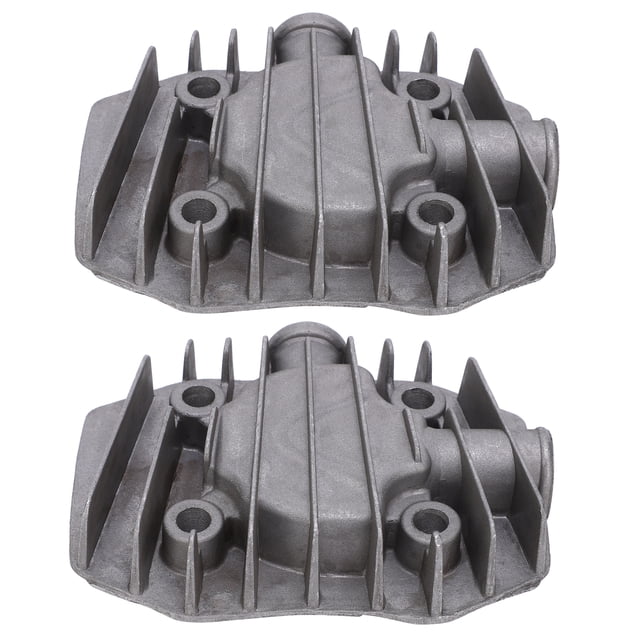 2Pcs Compresseur d'Air Culasse Petite 2.5/3P Pièces de Refroidissement en Aluminium 48mm x 62mm