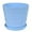 Sky Blue1, variant on Flower Pot with Drainage Hole & Saucer - Thickened Resin/Plastic Planter for Indoor Outdoor Plants, Modern Decorative Container for Living Room Garden