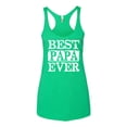 thumbnail image 2 of Wild Bobby, Best Papa Ever, Father's Day, Women Tri-Blend Racerback Tank Top, Envy, Large, 2 of 4