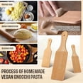thumbnail image 5 of 3 Pcs Gnocchi Boards and Wooden Butter Paddles for Rolling Dough 9.1 X 2.8 in Gnocchi Paddle Pasta Making Tools Roller, 5 of 7