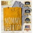 thumbnail image 2 of S4E  Mommy Of A Warrior Childhood Cancer Awareness T-Shirt Large Gold, 2 of 4