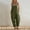 Army Green, variant on Wovilon Women's Loose Fit Cotton Linen Overalls Jumpsuit with Front Pockets, Sleeveless Button Strap Casual Baggy Romper for Summer Vacation and Daily Wear