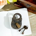 thumbnail image 4 of DecMode 7" Bronze Brass Lock And Key, 4 of 9
