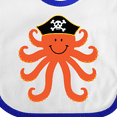 thumbnail image 4 of Inktastic Pirate Octopus Kids Funny Boys or Girls Baby Bib, 4 of 4