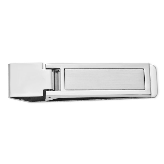 FB Jewels Silver-tone Hinged Money Clip