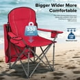 thumbnail image 4 of Sophia & William Foldable Canopy Chair Portable Camping Lounge Chair Outdoor Sunshade Canopy Chair with Cup Holder, 2 Pack, Red, 4 of 11