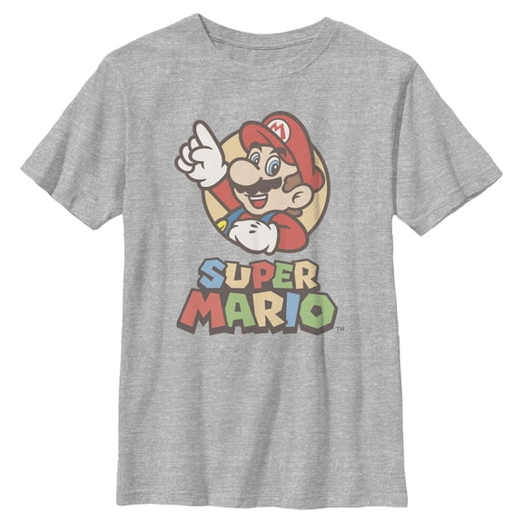 Boys Nintendo Here We Go Classic Pose T Shirt
