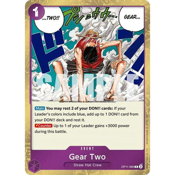 One Piece A Fist of Divine Speed Rare Gear Two OP11-080