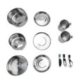 thumbnail image 2 of Camping Cookware Set,Stainless Steel Camping Pot, Portable Outdoor, 2 of 5