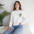 thumbnail image 3 of Pocket Cat Sweatshirt, Small Cat Heart Sweatshirt, Cat Sweatshirt, Valentine's Day Sweatshirt, 50/50 Cotton-Poly Animal Sweatshirt 123, 3 of 60