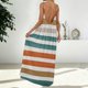 thumbnail image 3 of Una Línea Vestidos de Verano para las Mujeres 2025 sin Mangas Cami sin Espalda Vestido de Sol Largo con Espagueti Correa Vestidos para las Mujeres, 3 of 6