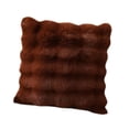 thumbnail image 4 of Funda de cojín de felpa, funda de almohada compacta multiusos, 43 x 43 cm, funda de almohada para sofá, sala de estar, decoración del hogar Marrón, 4 of 8