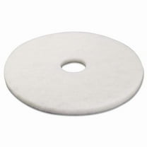 17 in. dia Standard Polishing Floor Pads - White - 5 per Case