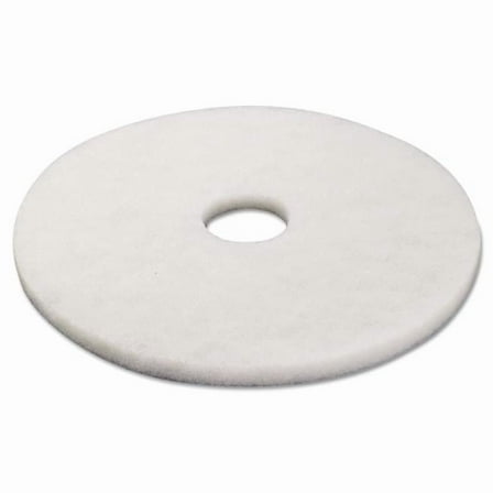 17 in. dia Standard Polishing Floor Pads - White - 5 per Case