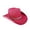 Red, variant on BRICH Men & Women Cowboy Hat Western Style Glitter Party Hats Silver One Size