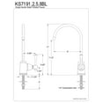 thumbnail image 2 of Kingston Brass KS7191BL Vintage Single Handle Water Filtration Faucet, Polished Chrome, 2 of 2