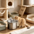 thumbnail image 3 of EGNMCR USB Stainless Steel Pet Water Dispenser Automatic Circulation Filter Pet Water Dispenser Intelligent Pet Water Feeder Flowing Water Suitable For Cats To Drink Stainless Steel Water Dispenser, 3 of 5